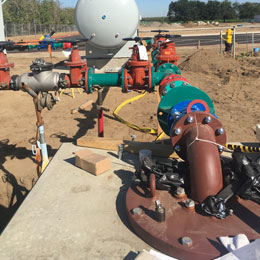 water well pump station